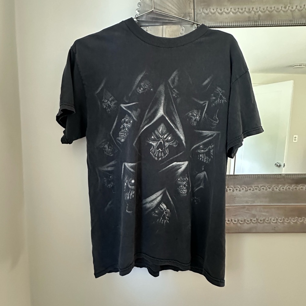 90s Y2K Skull T-shirt